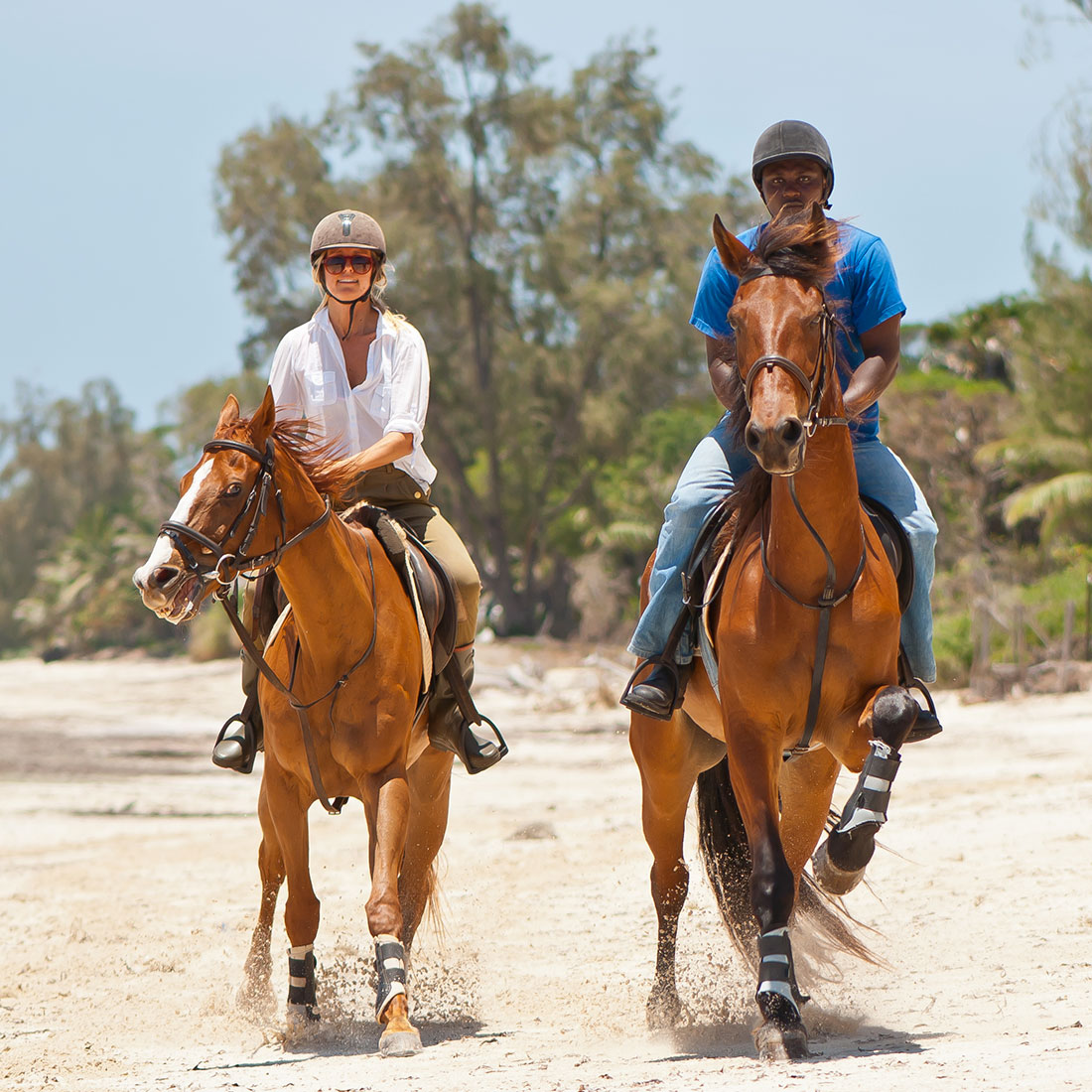 Horseback Riding on the Beach in Diani